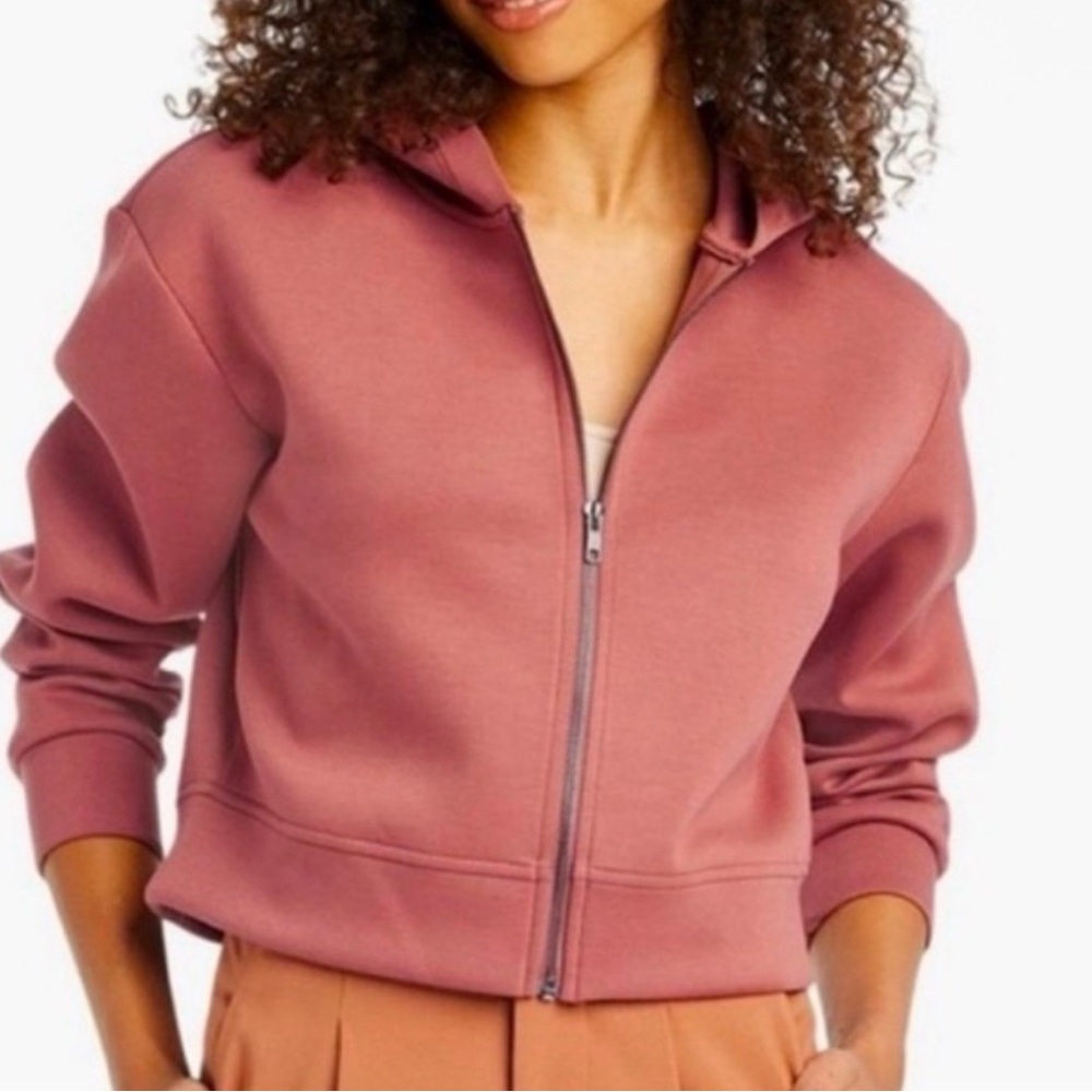 Rust Zip-Up Hoodie- A new day size L